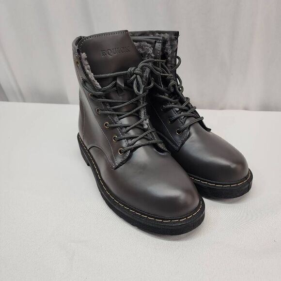 EQUICK Size 11 Women's Combat Boots Lace up Ankle Waterproof Booties anti-slip F - Picture 1 of 10